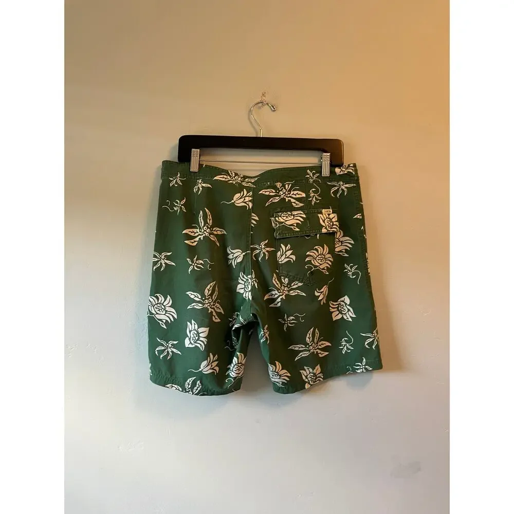 Men's KATIN Haiku Trunk Green Swim Trunks